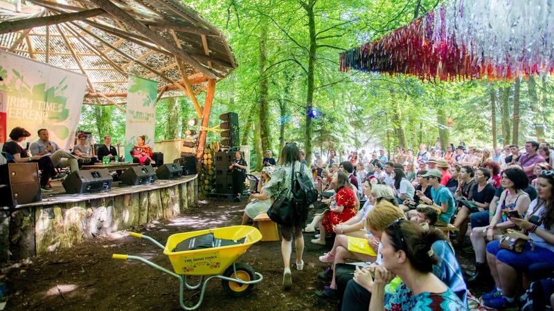 Leo Varadkar speaking at the Irish Times Stage as part of the The Women’s Podcast. My mother was ‘a big repealer’, he says. Photograph: Allen Kiely