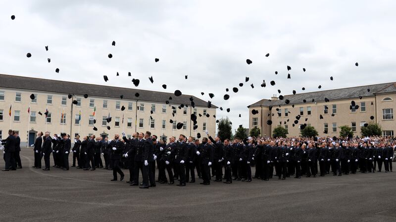 The 154 new members of the force after their attestation ceremony in Templemore.