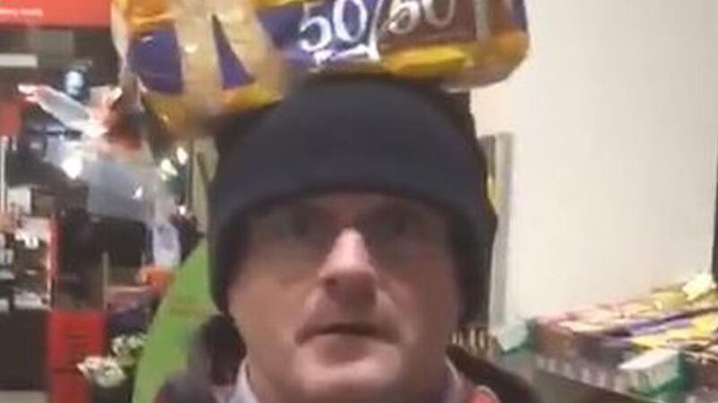 January 8th: Sinn Féin MP Barry McElduff is suspended from the party after posting a video of himself with a loaf of Kingsmill bread on his head. Photograph: Barry McElduff/Twitter/PA Wire