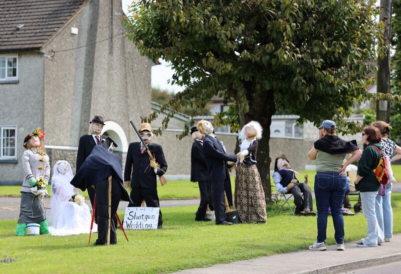 The Scarecrow Festival, in Durrow, Co Laois. Photograph: Dara Mac Dónaill