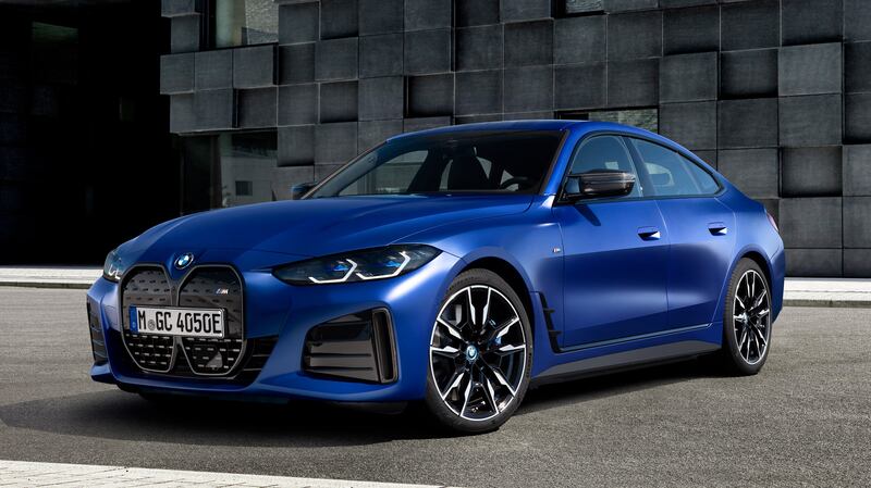 Best electric executive car: BMW i4. Photograph: Fabian Kirchbauer