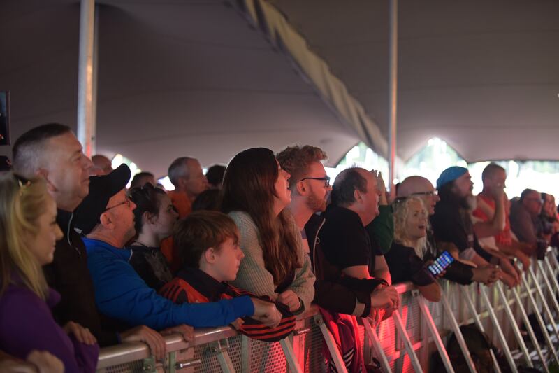 Forest Fest: Some of the crowd at the Co Laois music festival in 2024. Photograph: Brian Bastick