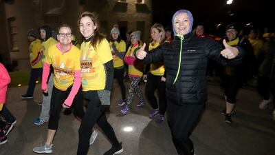 Runners pictured at the annual Darkness Into Light fundraising event in Marlay Park. Photograph: Inpho/Tommy Dickson