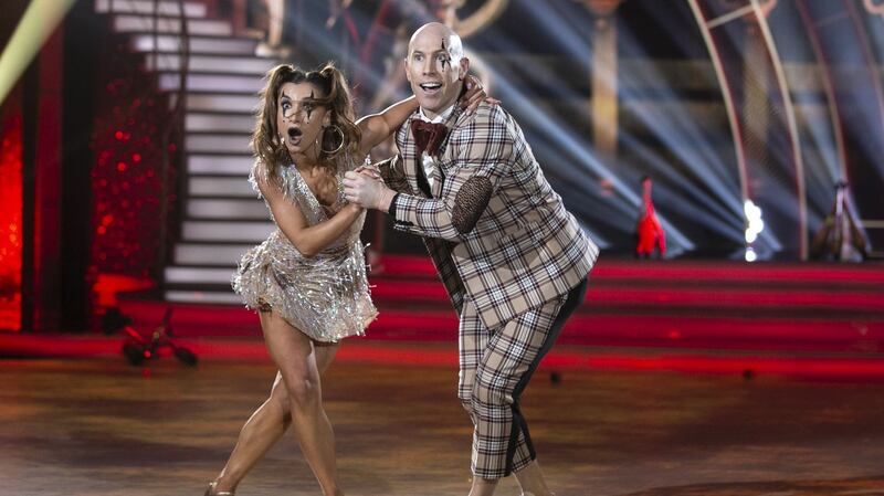 Peter Stringer and Ksenia Zsikhotska performing a Charleston. Photograph: Kyran O’Brien