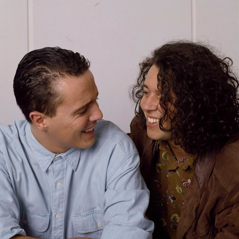 Tears for Fears: Curt Smith and Roland Orzabal in 1989. Photograph: Michael Putland/Getty