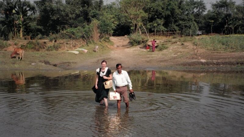 Maureen Bartee in Bangladesh in 2000