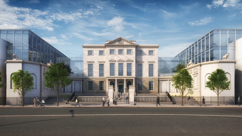 An Bord Pleanala granted permission for the conversion of Aldborough House into an office development, but ordered the top floor level of the glazed links between the buildings and be omitted