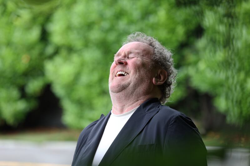 Colm Meaney and his daughter Brenda Meaney opened the festival with a nice double act at a packed Galmont Hotel. Photograph: Nick Bradshaw