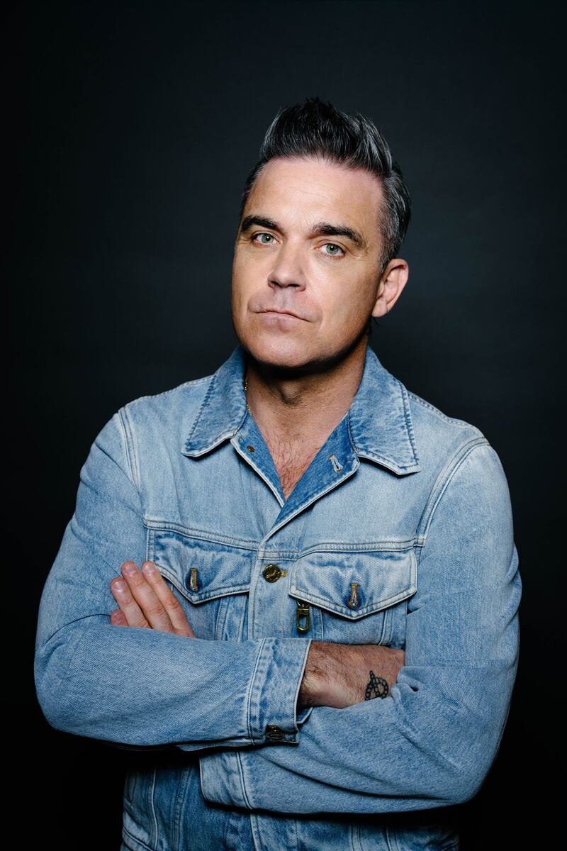 Robbie Williams: 'There is a purpose now. I do a job, and daddy goes to work, and it all makes sense now.' Photograph: Sony Music Ireland