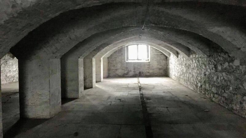 The vaulted corridors of a warehouse as they are now. Photograph: Cork City and County Archives Service (Anthony Barry collection)