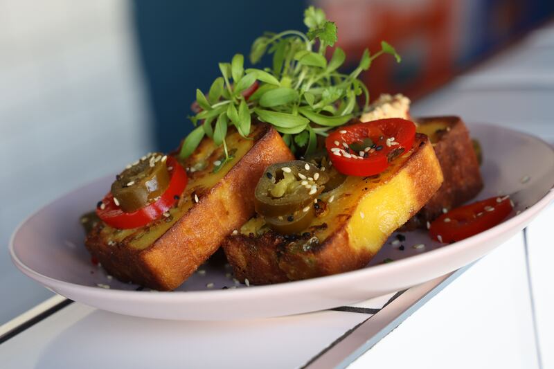 Jalapeño cornbread. Photograph: Nick Bradshaw