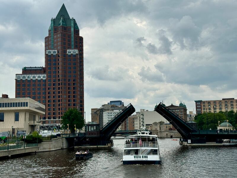 Downtown Milwaukee, Wisconsin. Photograph: Daniel Slim/AFP via Getty