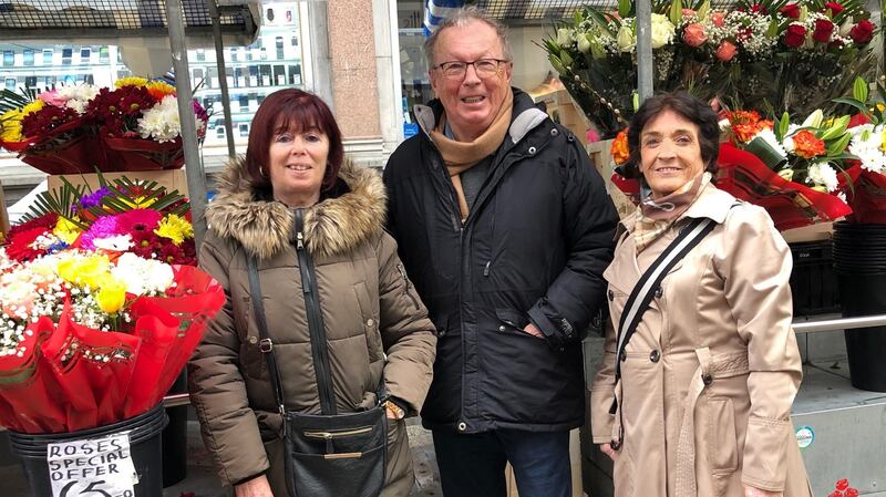 Marion O'Brien, Michael Foley, Teresa Connolly, Moore St. Dublin November 2019