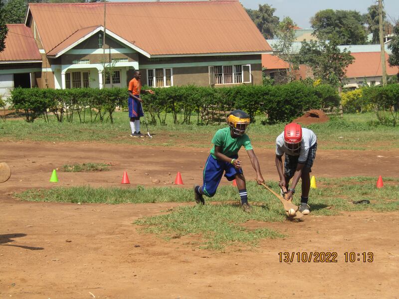 Hurls, helmets, boots and jerseys have been sent to support the promotion of the game. Supplied via Louise Walsh