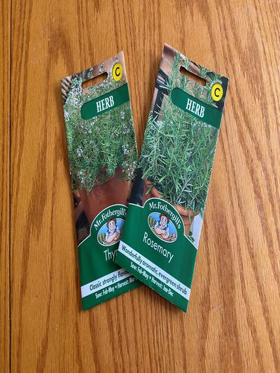 The herbs. Photograph: Jennifer Cosgrove