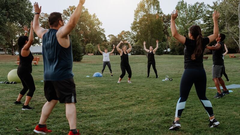 Feelings of community were a strong motivator for people to continue with exercise classes, a study found. Photograph: iStock