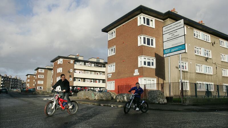O’Devaney Gardens was built in the 1950s and had 278 flats accommodating more than 1,000 people. Photograph: Cyril Byrne