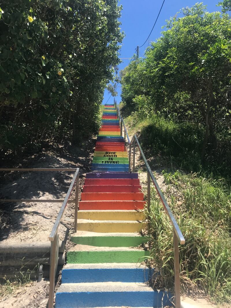 Steps at Rainbow Beach