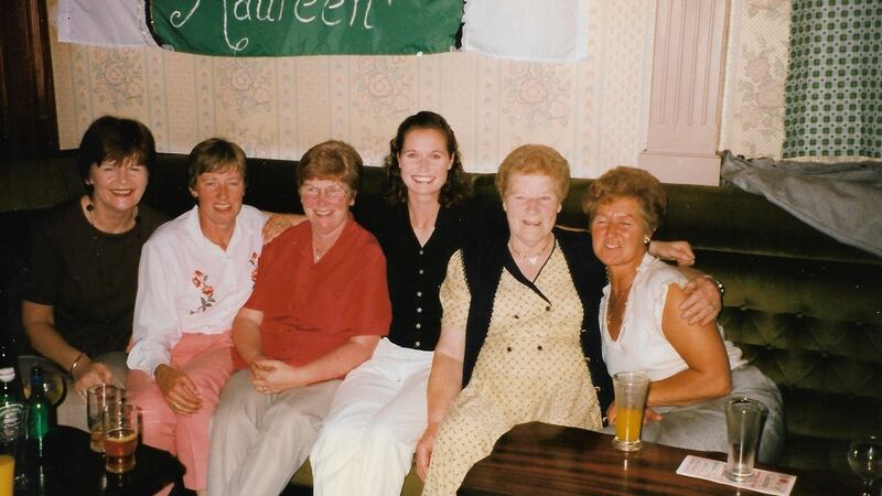 Maureen Bartee with family in Moate in 1997
