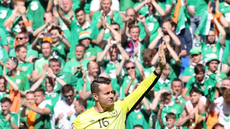 Shay Given is likely to call time on his 20-year international career after Ireland’s Euro 2016 exit. Photograph: Afp