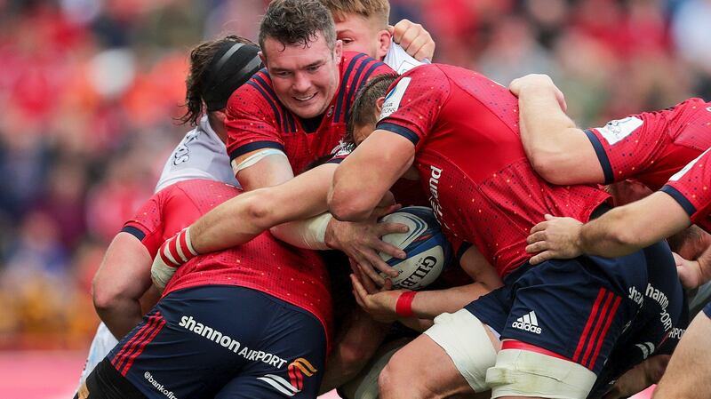 Peter O’Mahony: I can’t imagine  O’Mahony and CJ Strander had practised that unique last-play penalty which sealed a win over Glasgow last week. Photograph: Laszlo Geczo/Inpho
