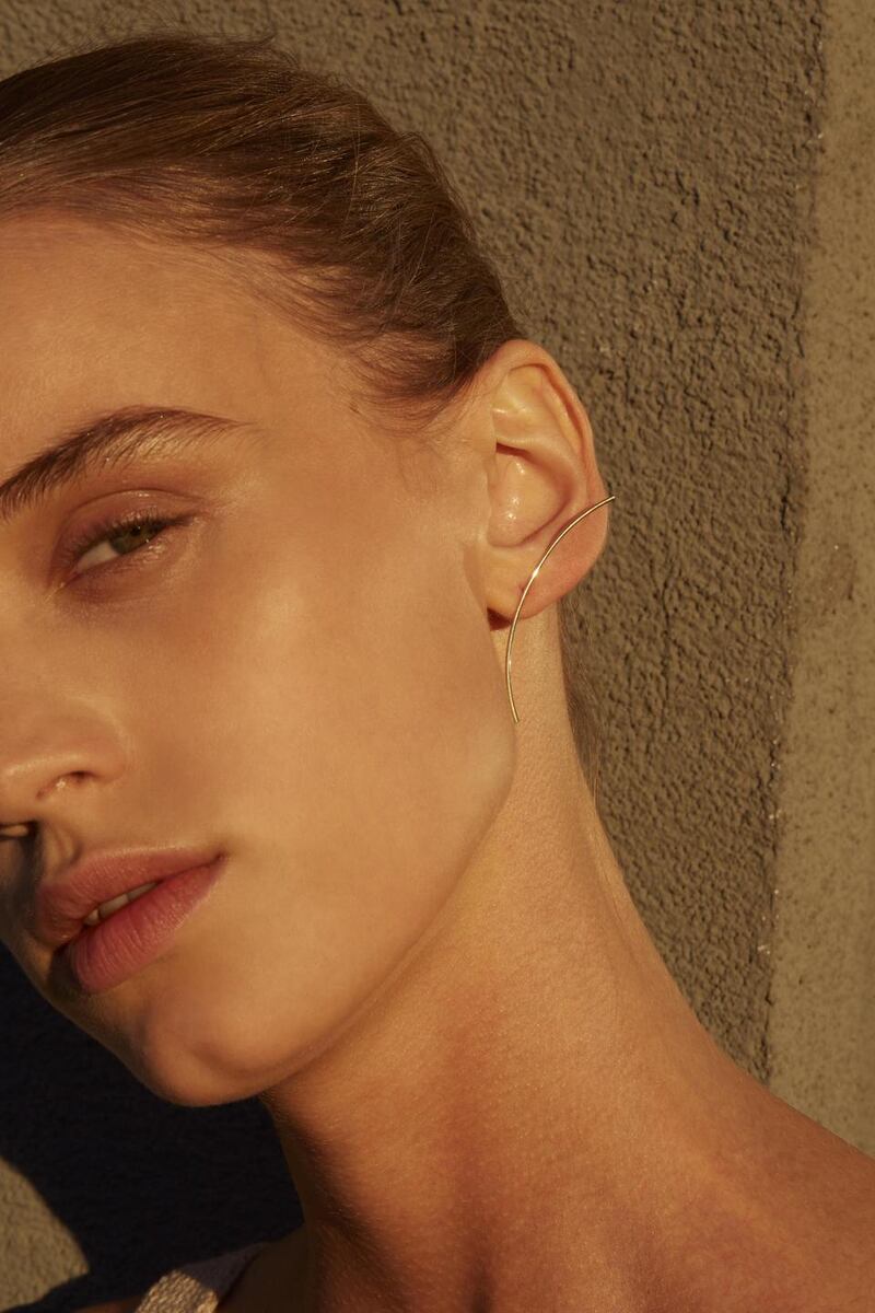 Arch gold earring  250 by Sansoeurs at Beautiful South, Swan Centre, Rathmines.