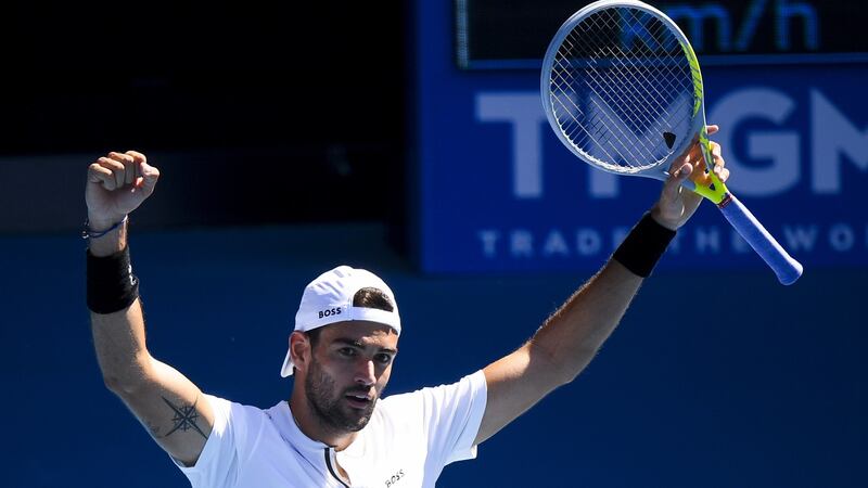 Matteo Berrettini is the highest seed left in the top quarter in Novak Djokovic’s absence. Photograph: Dean Lewins/EPA