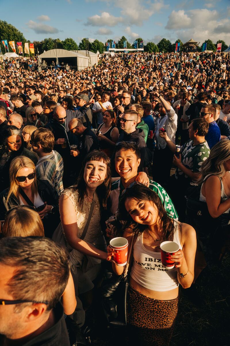 The crowd enjoys the good weather at Forbidden Fruit in the Royal Hospital Kilmainham.