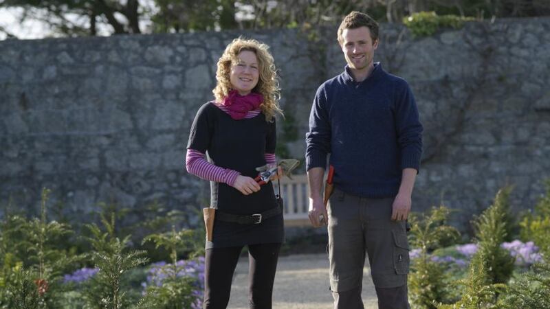 Kitty Scully and Colm O’Driscoll, the new head gardeners at Airfield estate