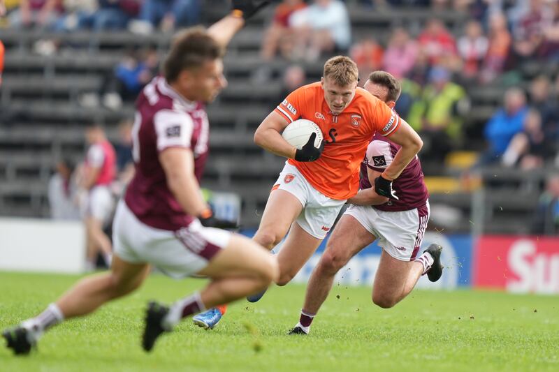 Armagh's Rian O'Neill/ Photograph: James Lawlor/Inpho
