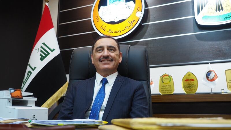 Kossay al-Ahmady, dean of Mosul university, is determined to lead the city back to the light. Photograph: Lorraine Mallinder