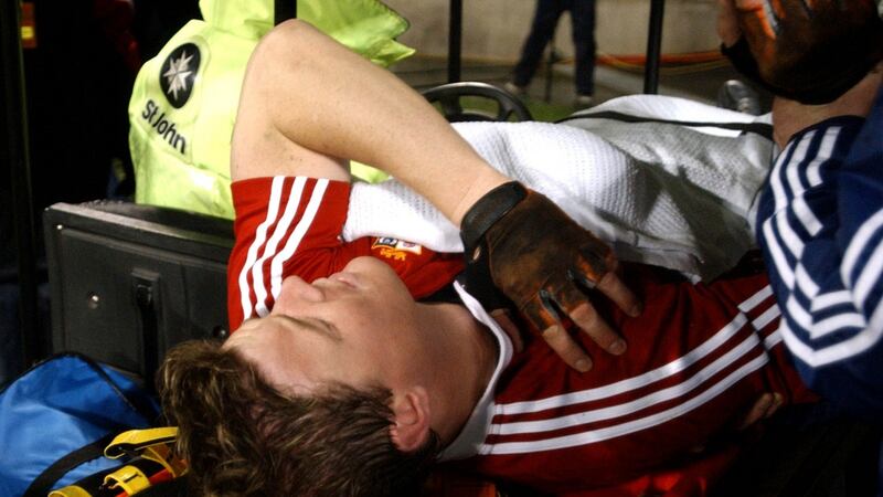 Things didn’t quite go to plan for Brian O’Driscoll during the 2005 tour. Photo: Phil Walter/Getty Images