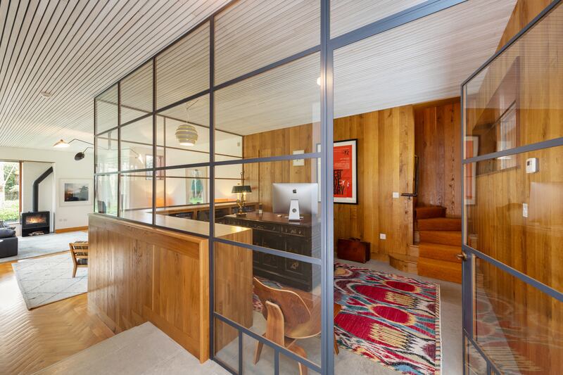 Study with glass walls