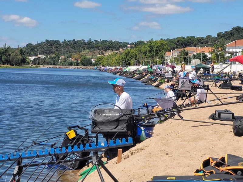 Team Ireland Youths practising on the Rio Sorraia in Coruche, Portugal, ahead of the Fédération Internationale de la Pêche Sportive en Eau Douce (FIPSED) world coarse championships.