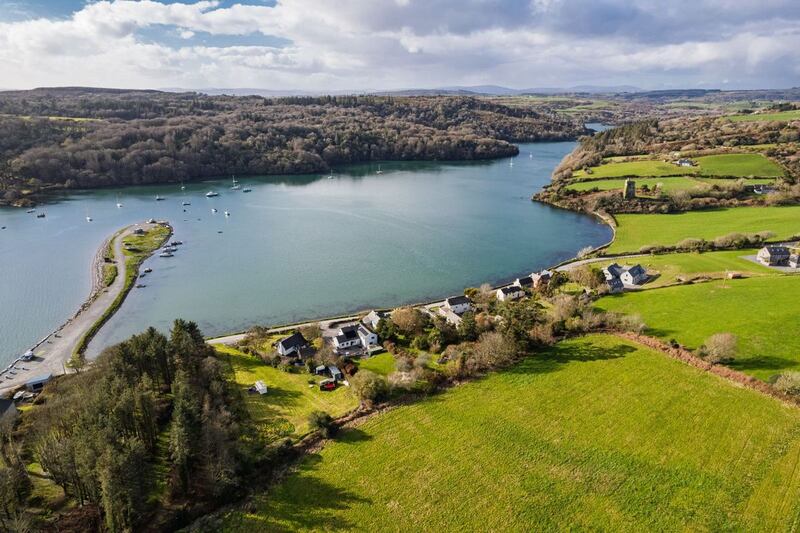 Aerial view of harbour