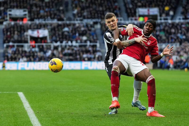 Newcastle United's Kieran Trippier has been plauged in recent games by a dip in form. Photograph: Getty Images