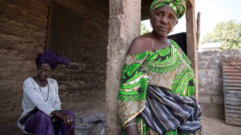 Women, who were victims of the 2009 witch hunts in Sintet tell their stories. Photograph: Sally Hayden