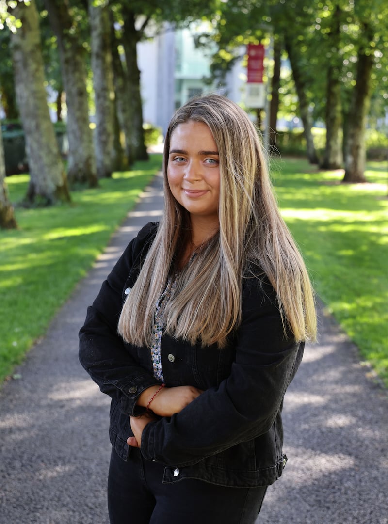 Latisha McCrudden on the University of Galway campus. Photograph: Joe O'Shaughnessy