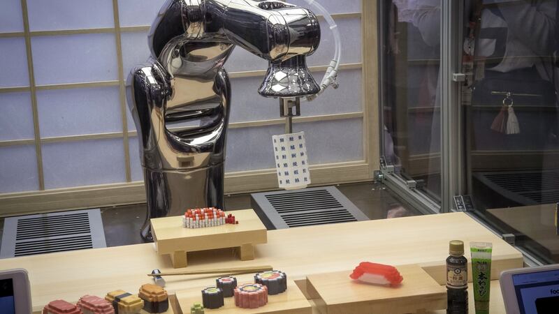 A pixel food printer manufactured by Team Open-Meals is demonstrated during the SXSW conference.  Photographer: David Paul Morris/Bloomberg