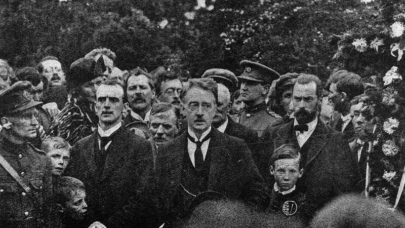 WT Cosgrave at Arthur Griffith’s funeral in August 1922. Cosgrave favoured a merciless treatment of the IRA. Photograph: Daily Sketch/Hulton/Getty