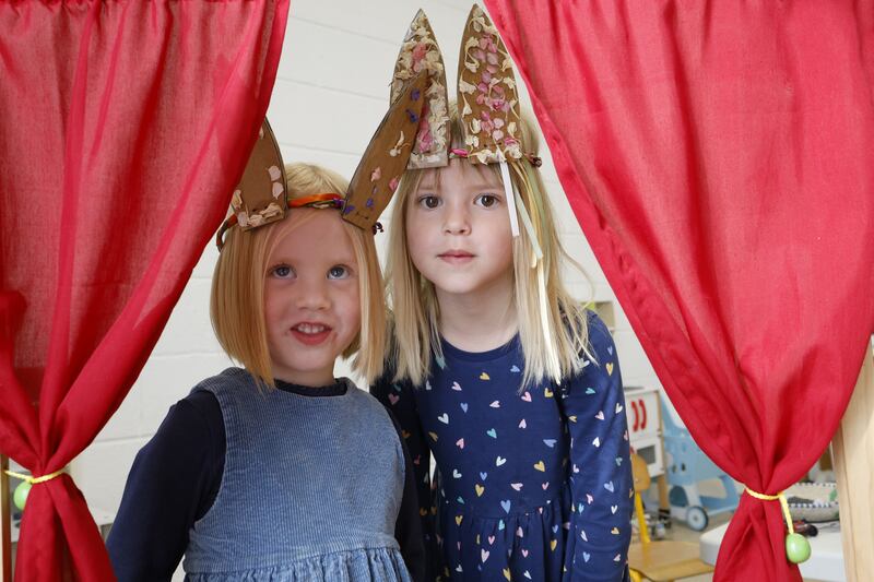 Caela and Hayley Macleod-Elliott at Carrickmacross Toy Library. Photograph: Nick Bradshaw