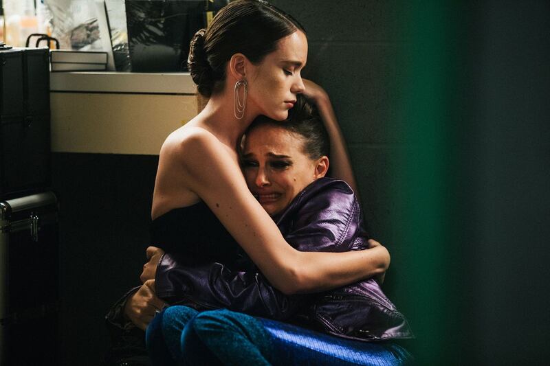Art house: Stacy Martin with Natalie Portman in Vox Lux