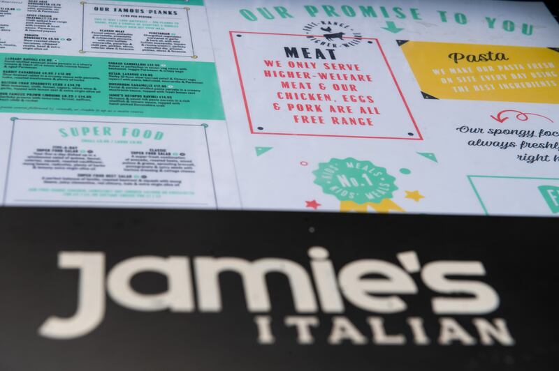 Jamie’s Italian: Oliver’s restaurant chain went under last year. Photograph: Chris J Ratcliffe/Getty