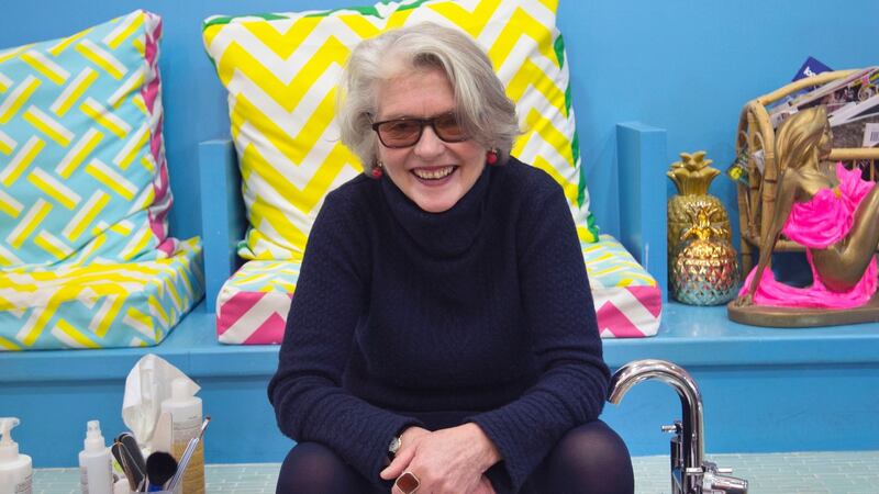 Deirdre McQuillan tries out the Tropical Popical experience. Photograph: Brenda Fitzsimons