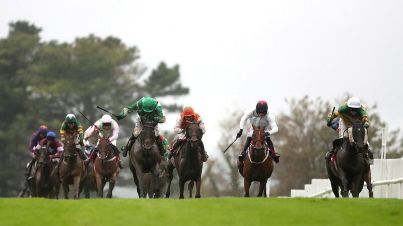 Early Doors ridden by Mark Walsh (right) wins the Tote Galway Plate during day three of the 2020 Galway Races Summer Festival at Galway Racecourse. Photo Niall Carson/PA Wire