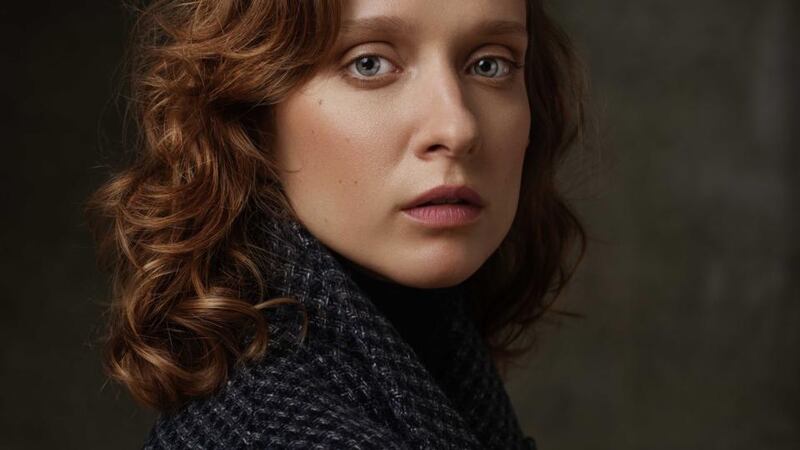 Wren – slate grey houndstooth Donegal tweed coat in 100 per cent lambswool, €875.