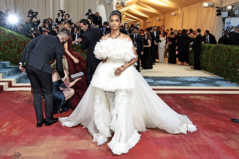 Ramla Ali attends The 2022 Met Gala Celebrating "In America: An Anthology of Fashion" at The Metropolitan Museum of Art in New York City. Photograph: Dimitrios Kambouris/Getty Images
