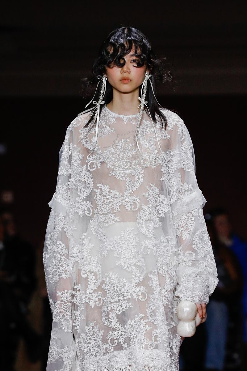 Simone Rocha's runway show at London Fashion Week. Photograph: Tristan Fewings/BFC/Getty Images