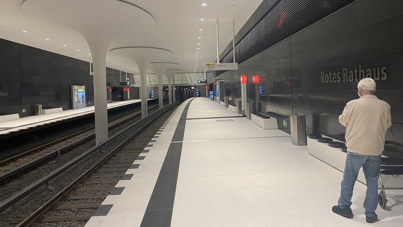 Rotes Rathaus station one of six on Berlin’s U5 extension is a one-off design.