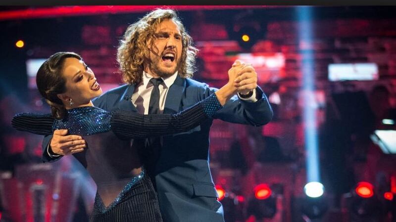 Comedian Seann Walsh and his Strictly Come Dancing partner, professional dancer Katya Jones, in action on the show